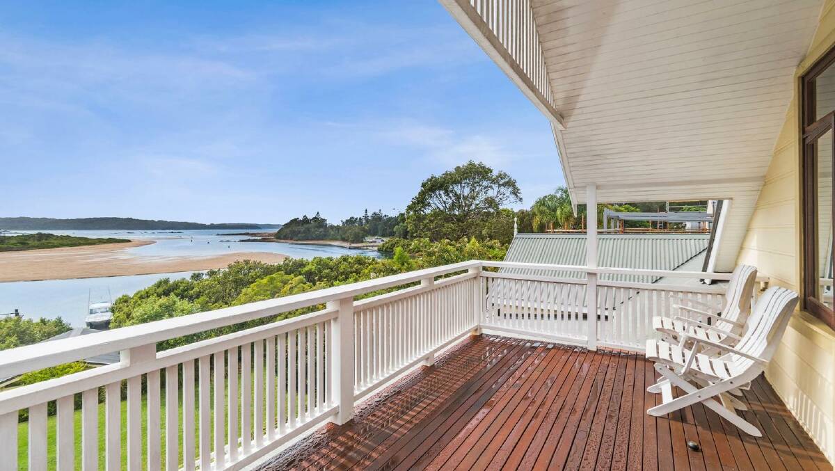 A Mossy Point holiday home is back on the market after it was passed in at auction with a $3.8 million vendor bid. Picture: Supplied