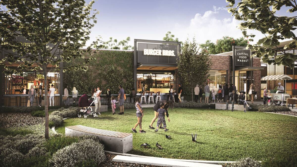 Open green space will be included in the new market. Picture supplied