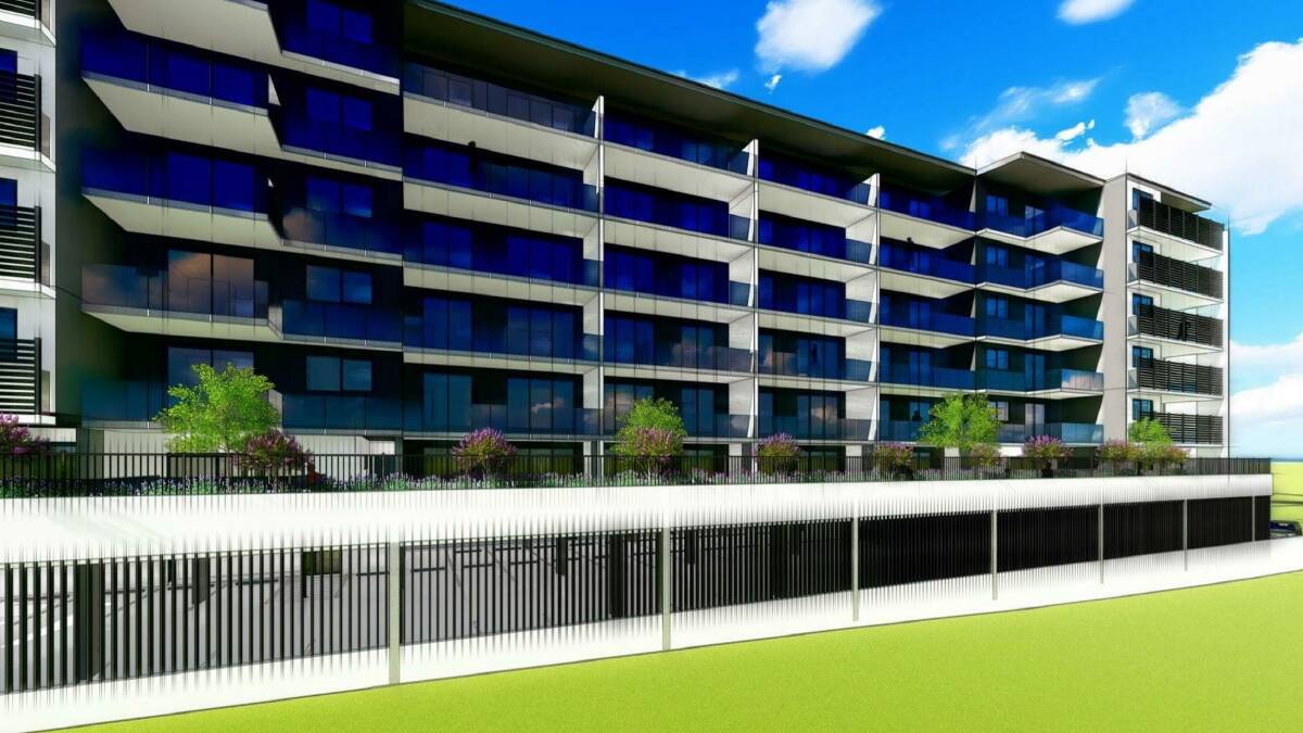 The seven-storey development is proposed for Camilleri Way in Gungahlin. Picture: Kasparek Architects