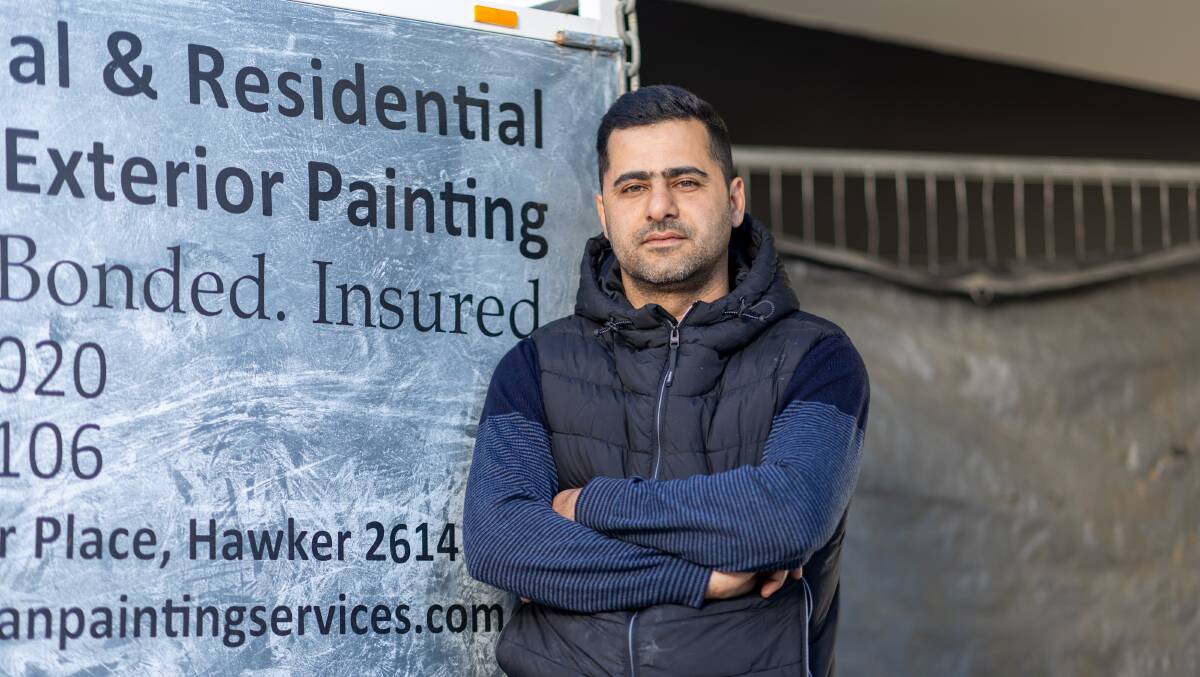 Moe Nemati, owner of Chairman Painting Services, is unsure if he will ever be paid. Picture by Gary Ramage