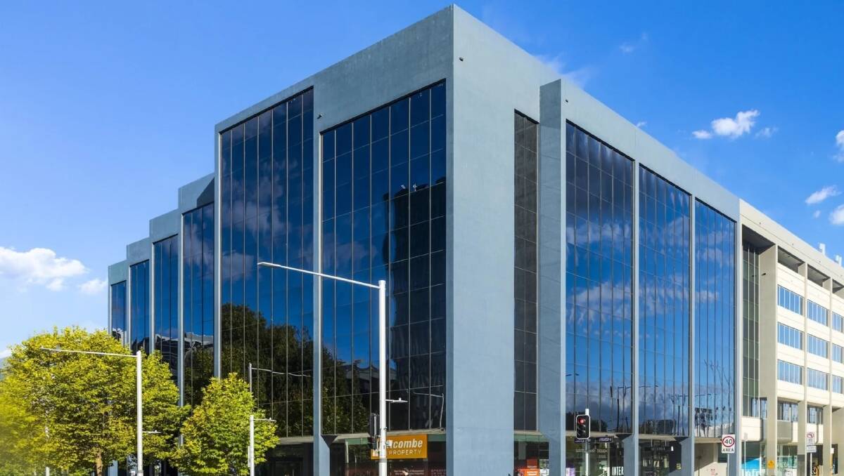 An office block on the corner of Northbourne Avenue and Bunda Street is up for sale. Picture supplied