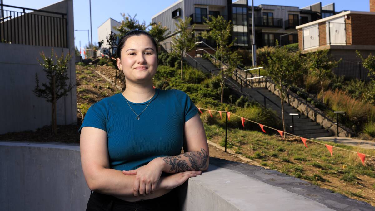 First home buyer Victoria Joyce has been following interest rate rises closely since putting a deposit down for a Canberra apartment in late 2021. Picture by Keegan Carroll