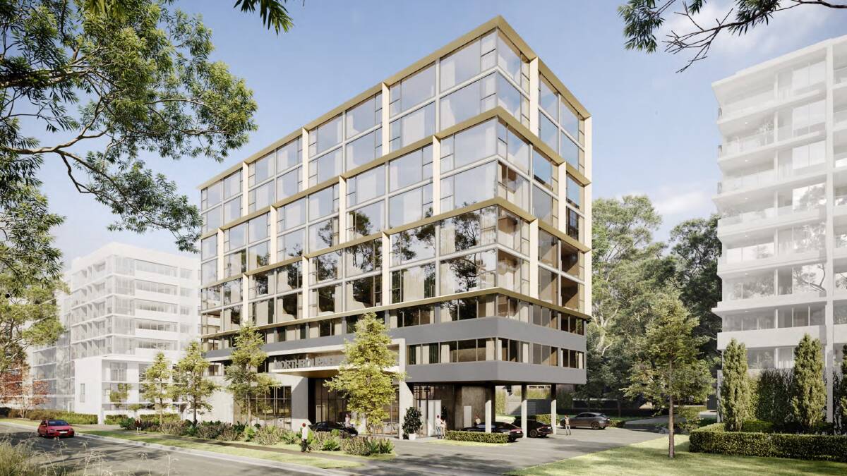 An artist's impression of JWLand's proposed hotel or serviced apartment block on Northbourne Avenue. Picture supplied