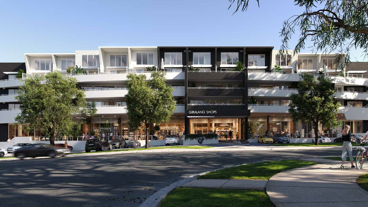 An artist's impression of the Giralang shops development currently underway. Picture supplied