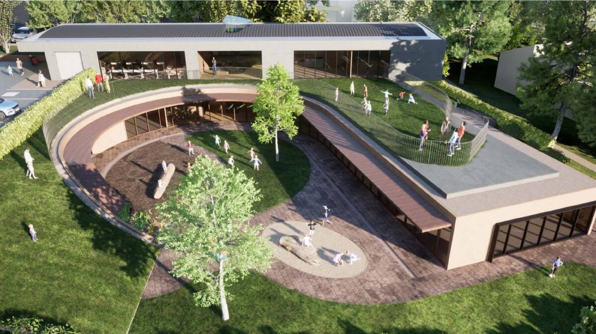 An artist's impression of the childcare centre to be built on the site of All Souls Anglican Church in Chapman. Picture: Cox Architecture