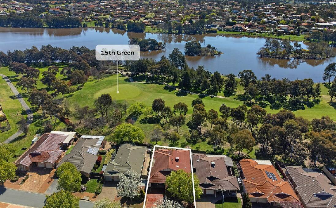 A Nicholls house with direct access to the Gungahlin Lakes Golf Course has had a $46,000 price drop. Picture supplied