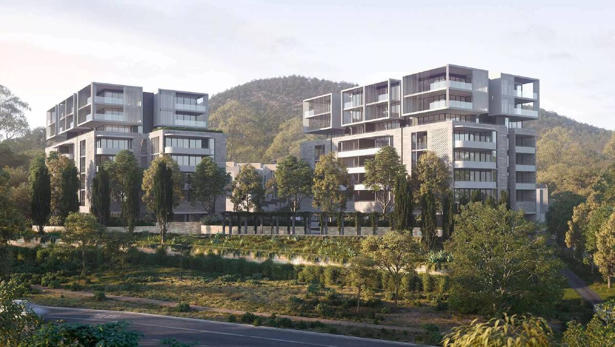The Foothills development will also include 117 apartments. Picture supplied