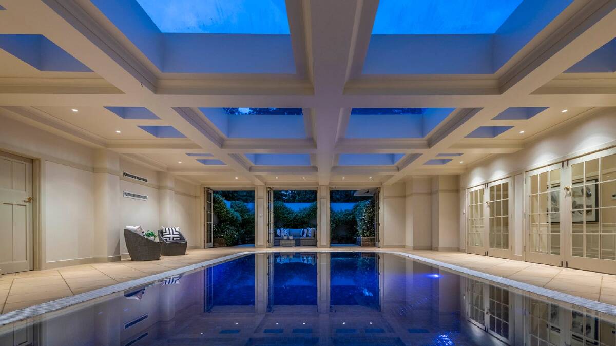 The property includes a heated indoor swimming pool. Picture supplied