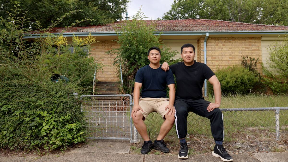 Buyers John Lin and Rulin Chang plan to renovate their Griffith property before renting it out. Picture by James Croucher