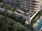 The Melrose will include 184 apartments, communal outdoor spaces and a ground-floor pool. Picture: Supplied