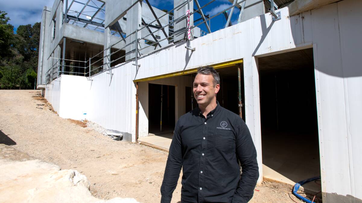 Canberra builder Dean Papas says basements are big business in high-end and heritage builds. Picture by Elesa Kurtz