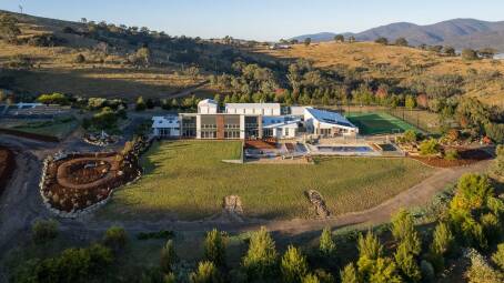 The home sits on a 350-acre property with its own hiking trails and river frontage. Picture: Supplied