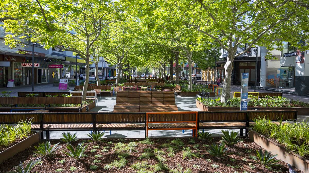 Rork Projects completed upgrades to City Walk in Canberra. Picture ACT government 