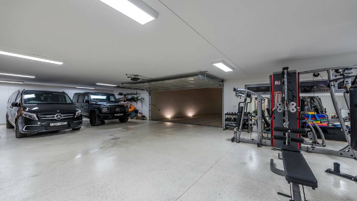 The basement level includes parking for 10 cars. Picture supplied