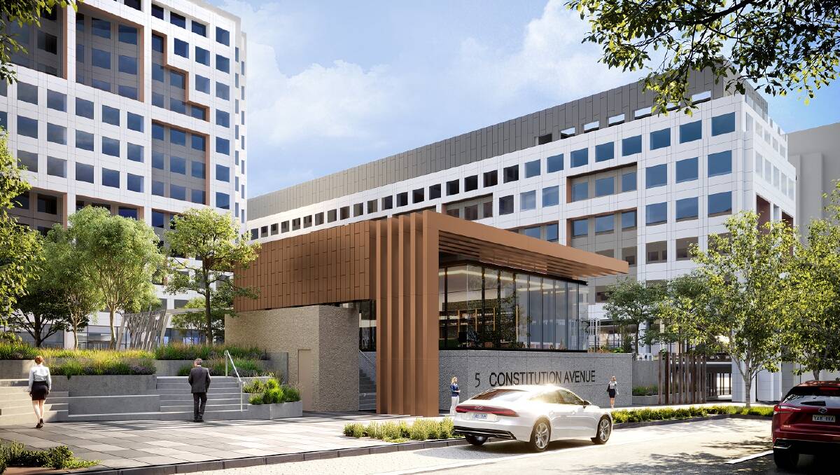 The refurbished offices at 5 Constitution Place will add more stock to Canberra's limited office space availability. Picture: Supplied