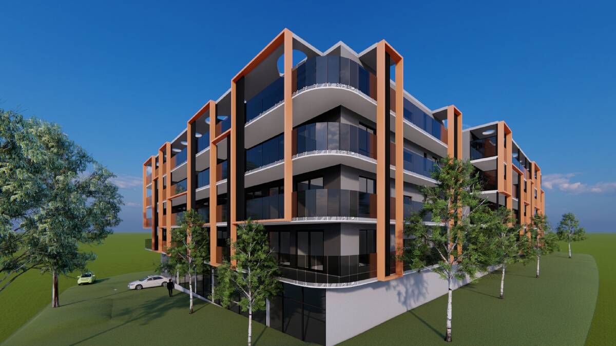 A five-storey residential building has been proposed for near the Kippax shops. Picture supplied