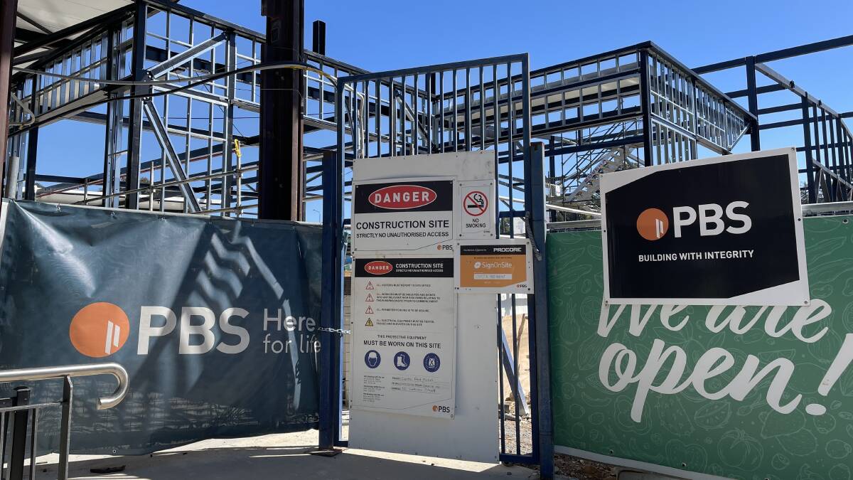 PBS Building's job site in Belconnen was empty on Monday. Picture by Brittney Levinson