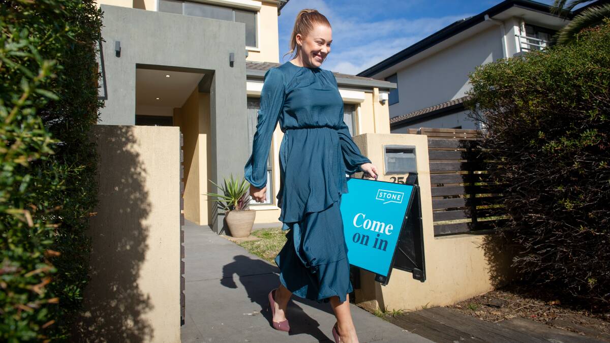 Jess Smith, principal at Stone Gungahlin, said mid-week property inspections were drawing larger crowds. Picture: Elesa Kurtz