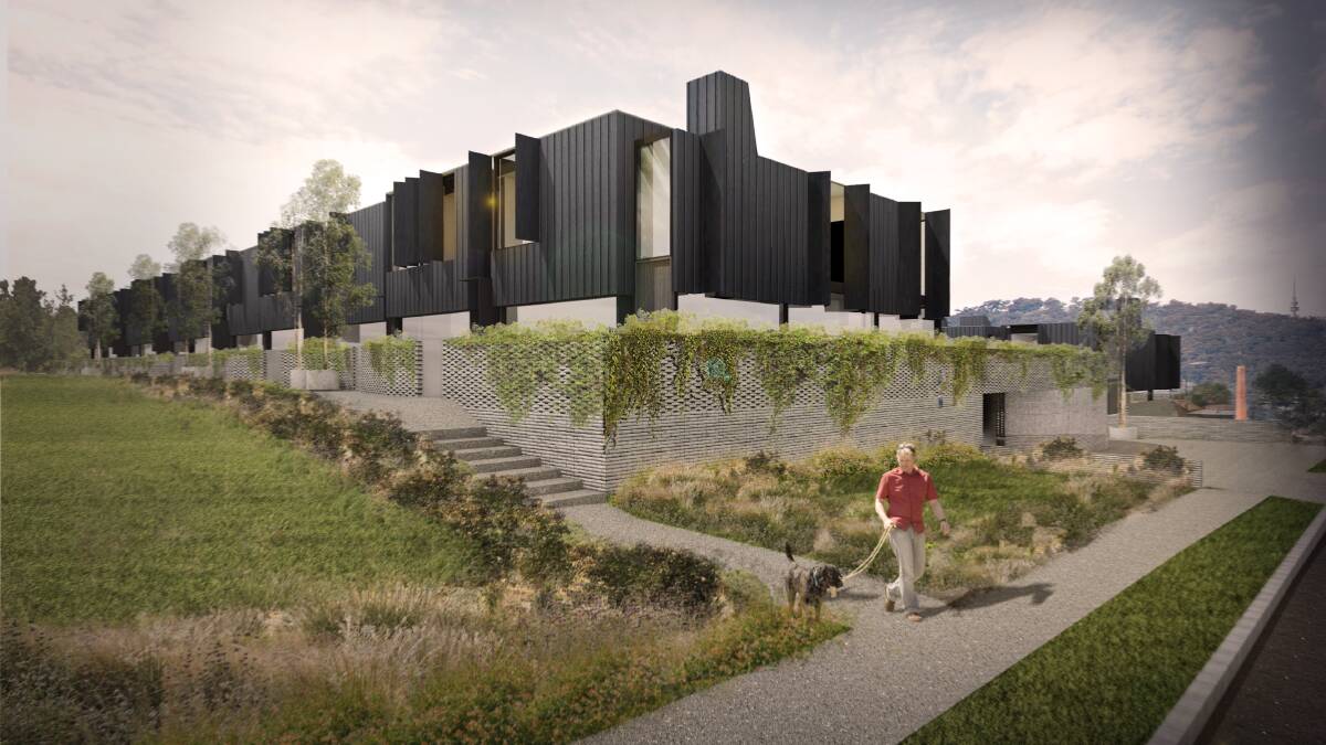 An artist's impression of some of the home proposed for the Brickworks project. Picture supplied