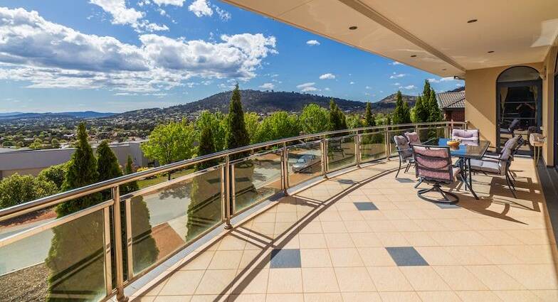 The Banks home offers views of Brindabella mountain range. Picture supplied