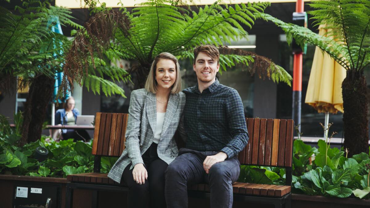 Alex Hoss and Declan Shrubb say the Canberra market is a "different playing field" now compared to just a few years ago. Picture: Dion Georgopoulos