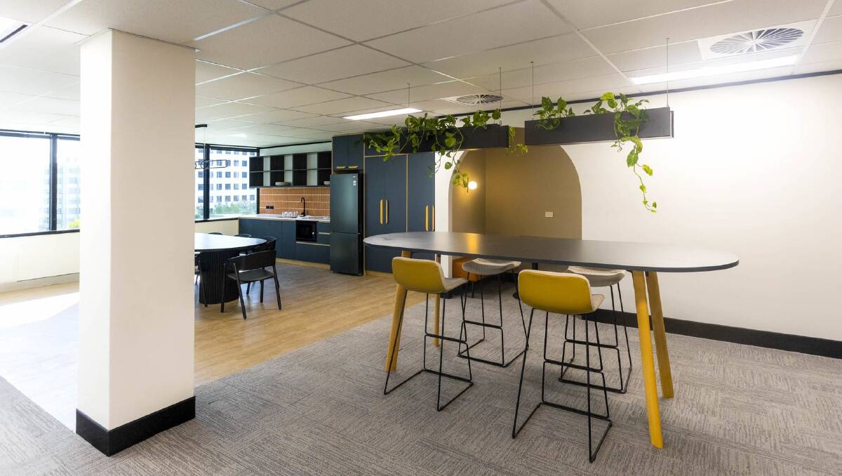 Inside the Northbourne Avenue office listed for sale. Picture supplied