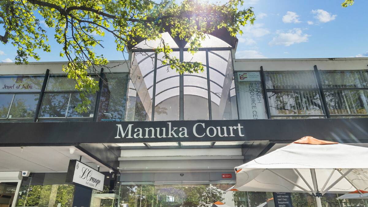 Manuka Court is one of two retail centres now for sale. Picture supplied