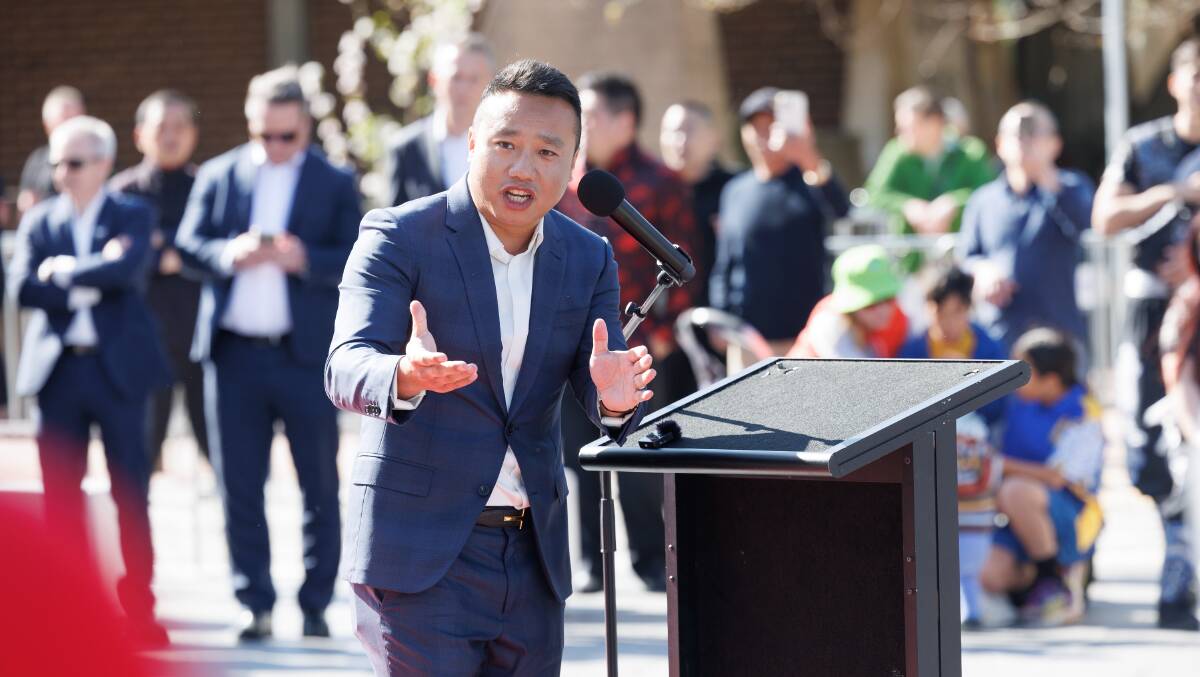 TP Dynamic managing director Tony Pan at the opening of Dickson Village in 2023. Picture by Keegan Carroll