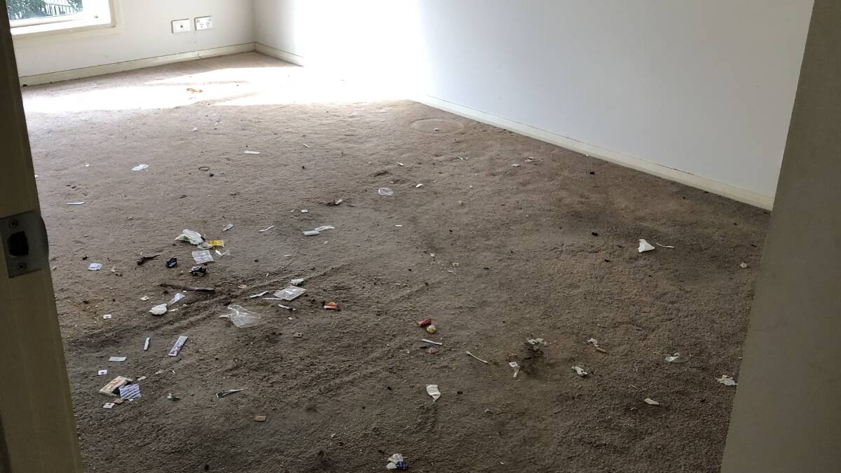 The Strikas say the carpets will all need to be removed from the property. Picture: Supplied