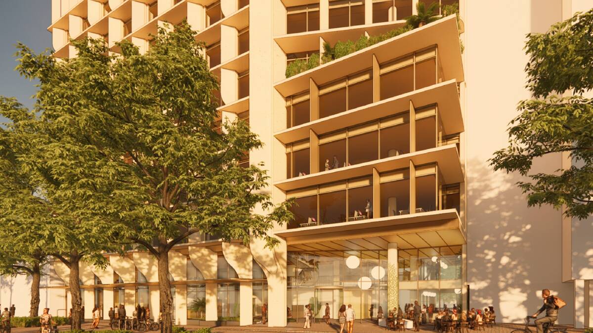 Access to the building is proposed from both Petrie Plaza and Riverside Lane. Picture Stewart Architecture