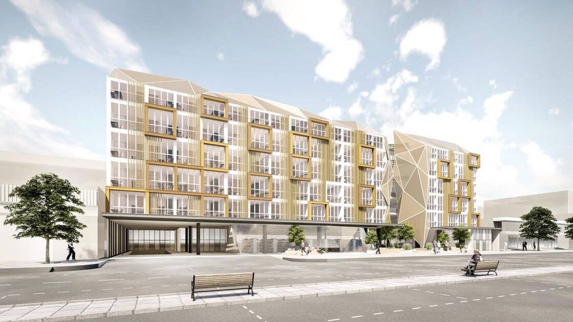 An artist's impression of the student accommodation development in Braddon. Picture: Supplied