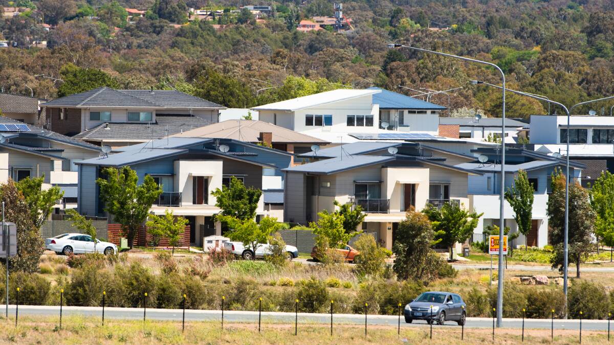 Canberra house and unit values saw a modest drop in February. Picture by Elesa Kurtz