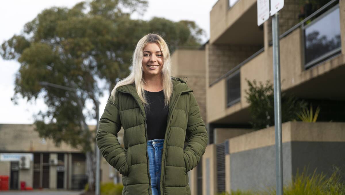 First home buyer Jess Orr said she feels lucky to have secured a property in Canberra amid soaring prices. Picture: Keegan Carroll