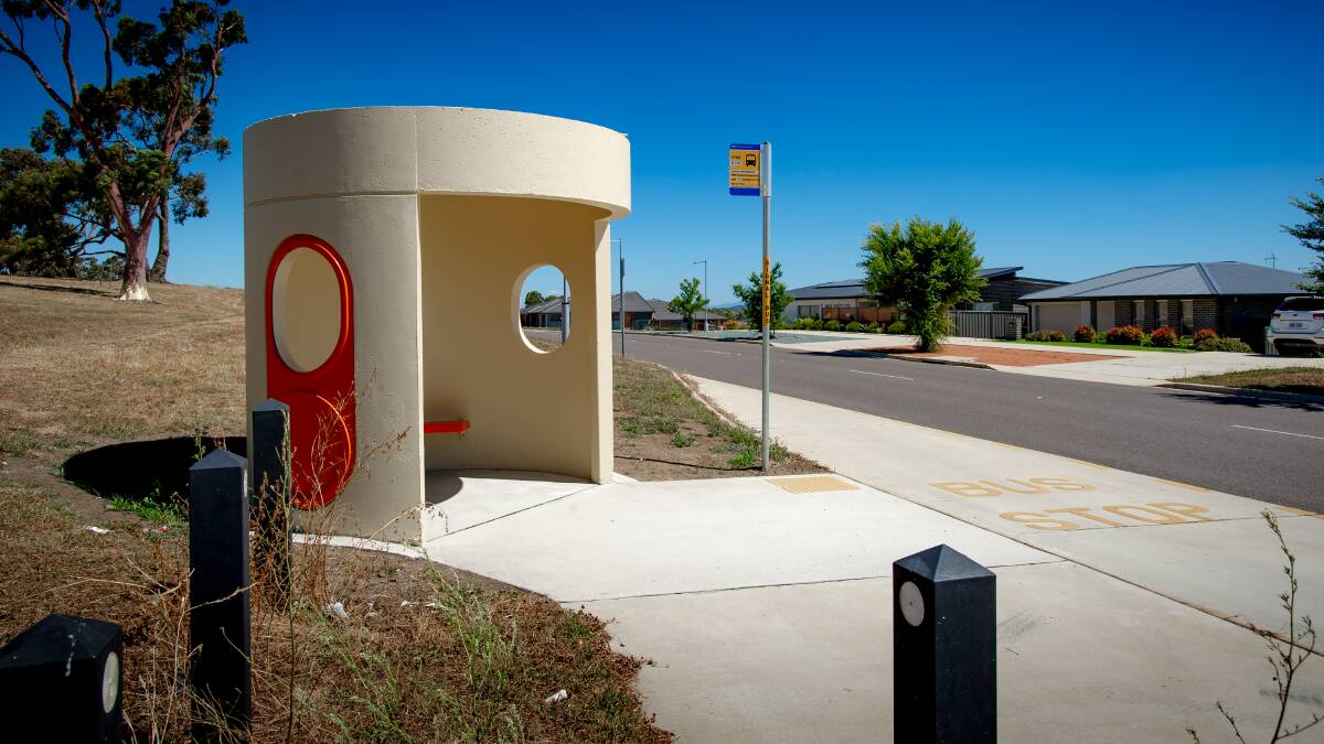 Canberra's iconic bus shelters inspired one of the proposed buildings. Picture by Elesa Kurtz