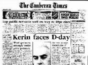 The front page of The Canberra Times on May 24, 1990.
