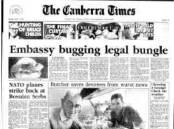 The front page of The Canberra Times on May 27, 1995.