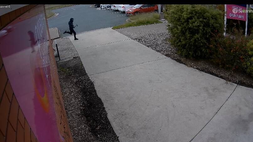 The alleged axe-wielding robber. Picture supplied