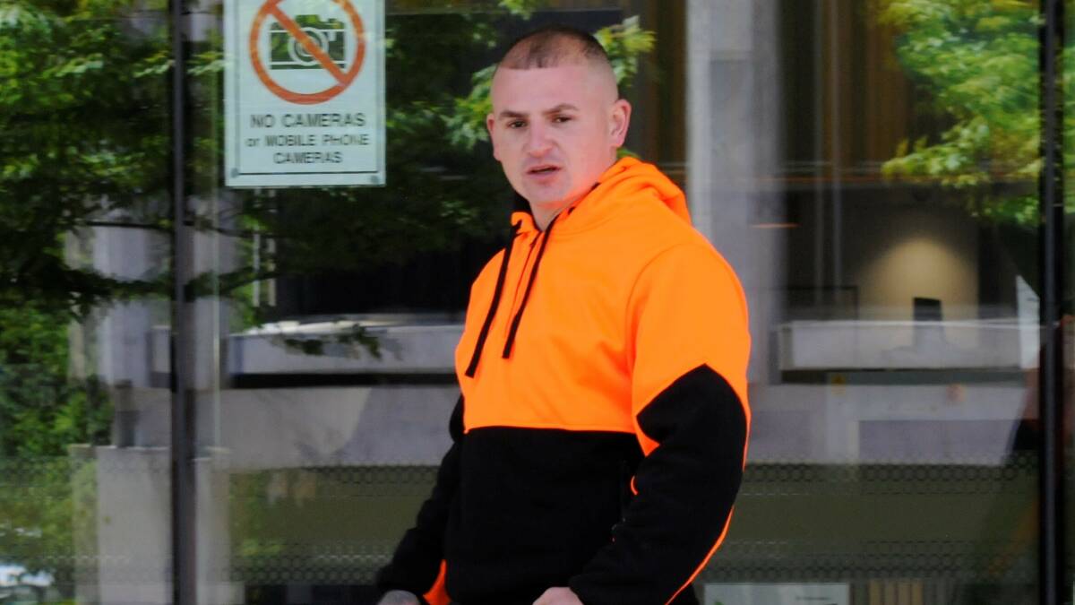 Shane Houghton leaves court on Thursday. Picture by Olivia Ireland