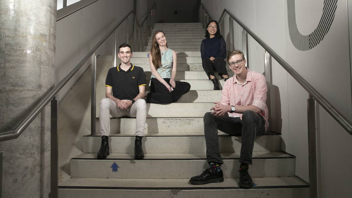 Project founders Liam McBride-Kelly, Clare McBride-Kelly, Annie Gao and Andrew Nolan. Picture: Keegan Carroll