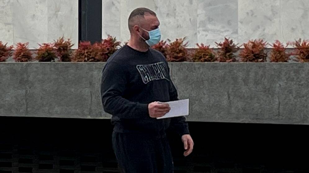 Tyson David McCrea leaves court after being granted bail. Picture by Olivia Ireland