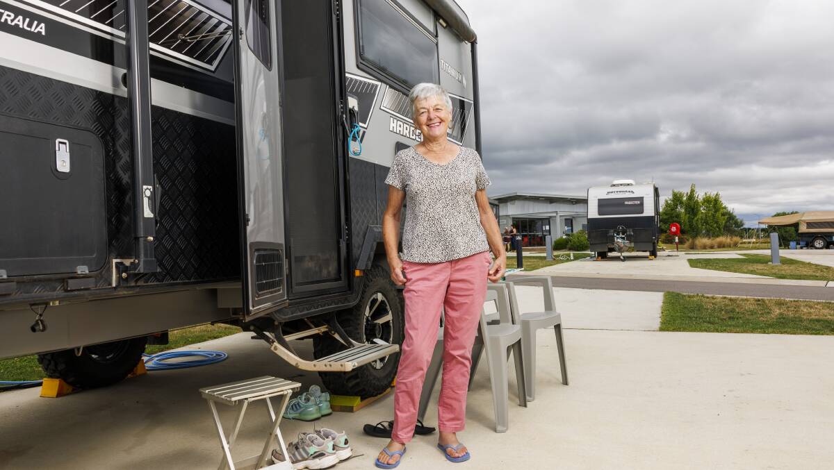 Jackie Knight hopes more can be done to make the ACT caravan friendly. Picture by Keegan Carroll