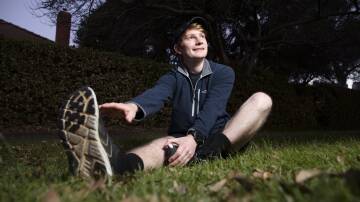 Runner Alex Taylor is very keen to sign up for the Canberra Times Fun Run. Picture: Keegan Carroll