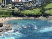 Chilling scene: Little Bay beach in Sydney's eastern suburbs.

