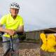 IT WAS ALL YELLOW: Henty resident Bruce Whitlock supporting National Road Safety Week by displaying a yellow bow on his letterbox. Picture: MARK JESSER