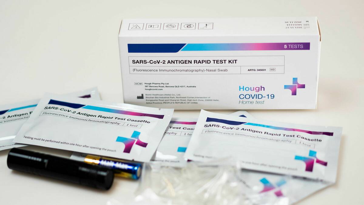 Rapid Antigen Test Kits are expected to increase in demand after new COVID-19 testing rules were announced. Picture: Dion Georgopoulos