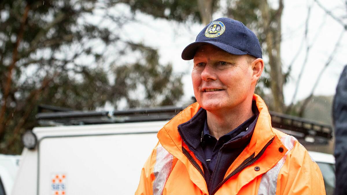 Chief SES officer Anthony Draheim, at the search and rescue training exercise at Namadgi National Park. Picture by Elesa Kurtz