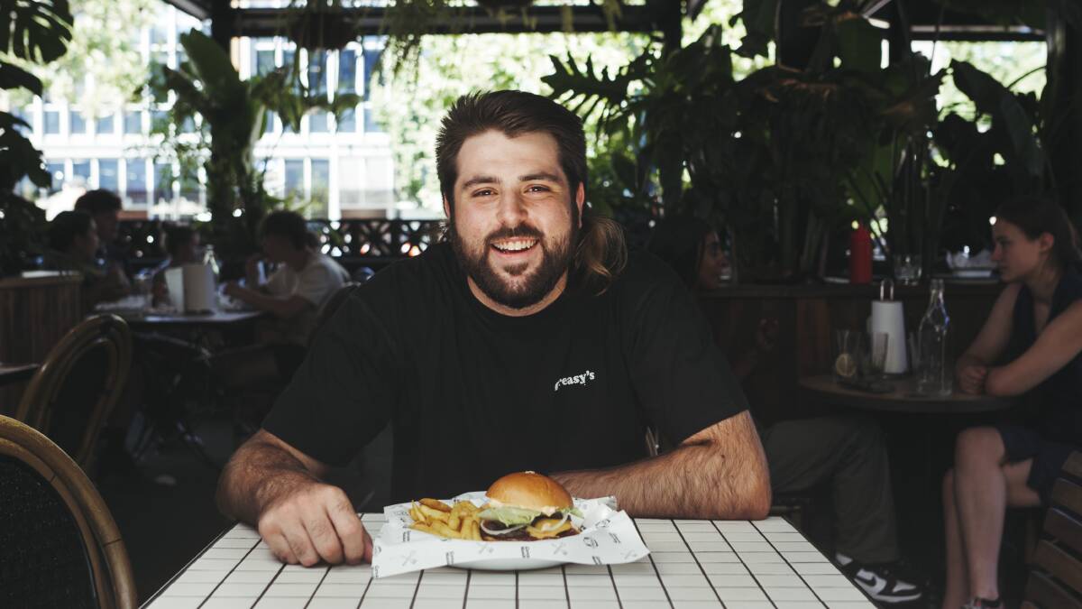 Grease Monkey supervisor Rocco Mollica, who is excited about restrictions easing and density limits lifting in the ACT, is pictured in his Braddon restaurant. Picture: Dion Georgopoulos