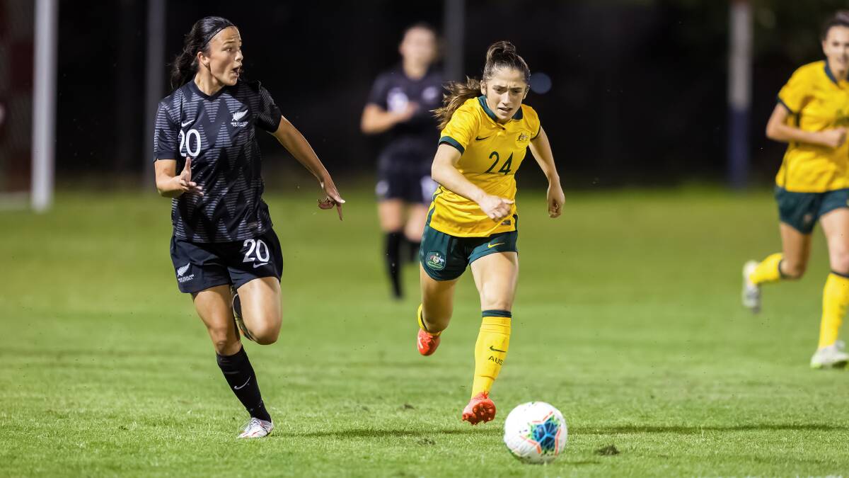 Young Matildas and Canberra United star Emma Ilijoski. Picture: Sitthixay Ditthavong