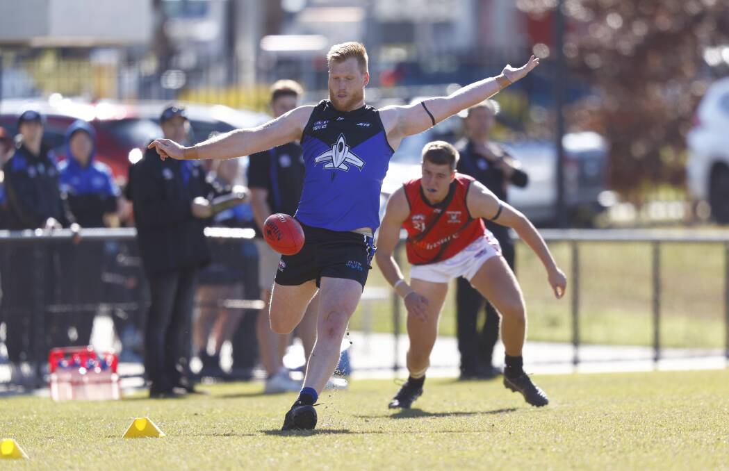Gungahlin Jets' Will McTaggart in action on Saturday. Picture by Keegan Carroll