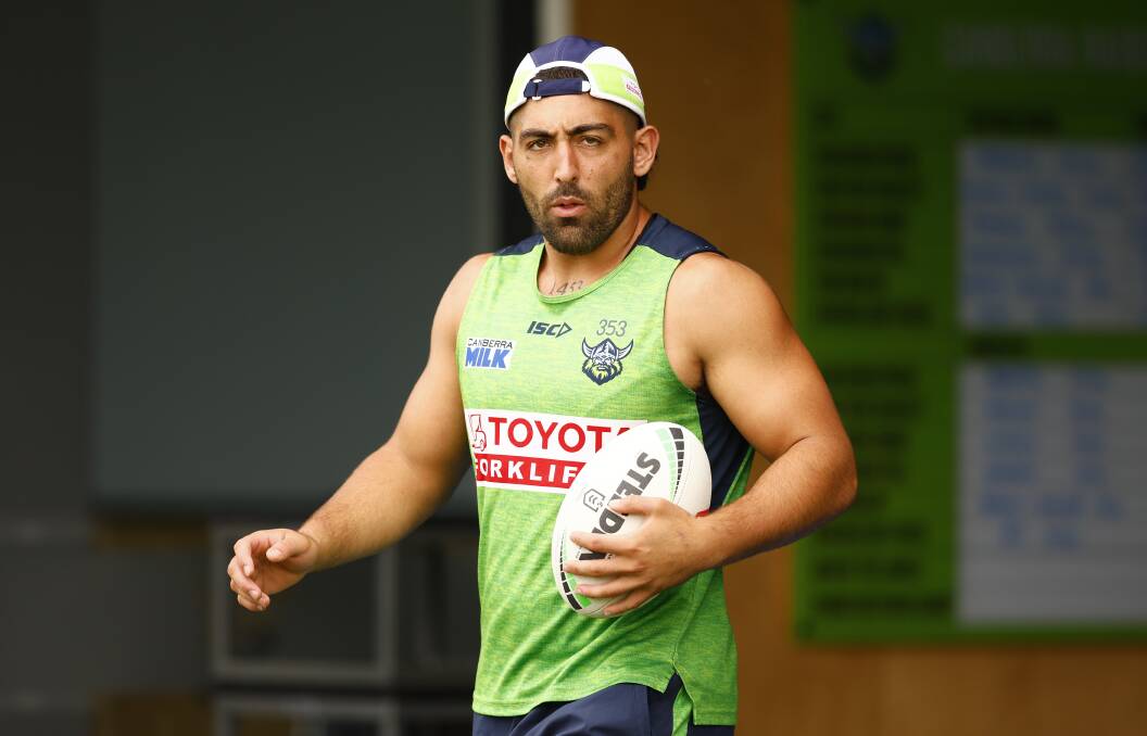 Raiders prop Emre Guler is juggling religion and footy. Picture by Keegan Carroll